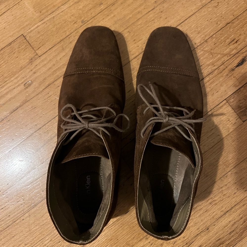 Brown Suede Calvin Klein Dress shoes - Picture 4 of 5